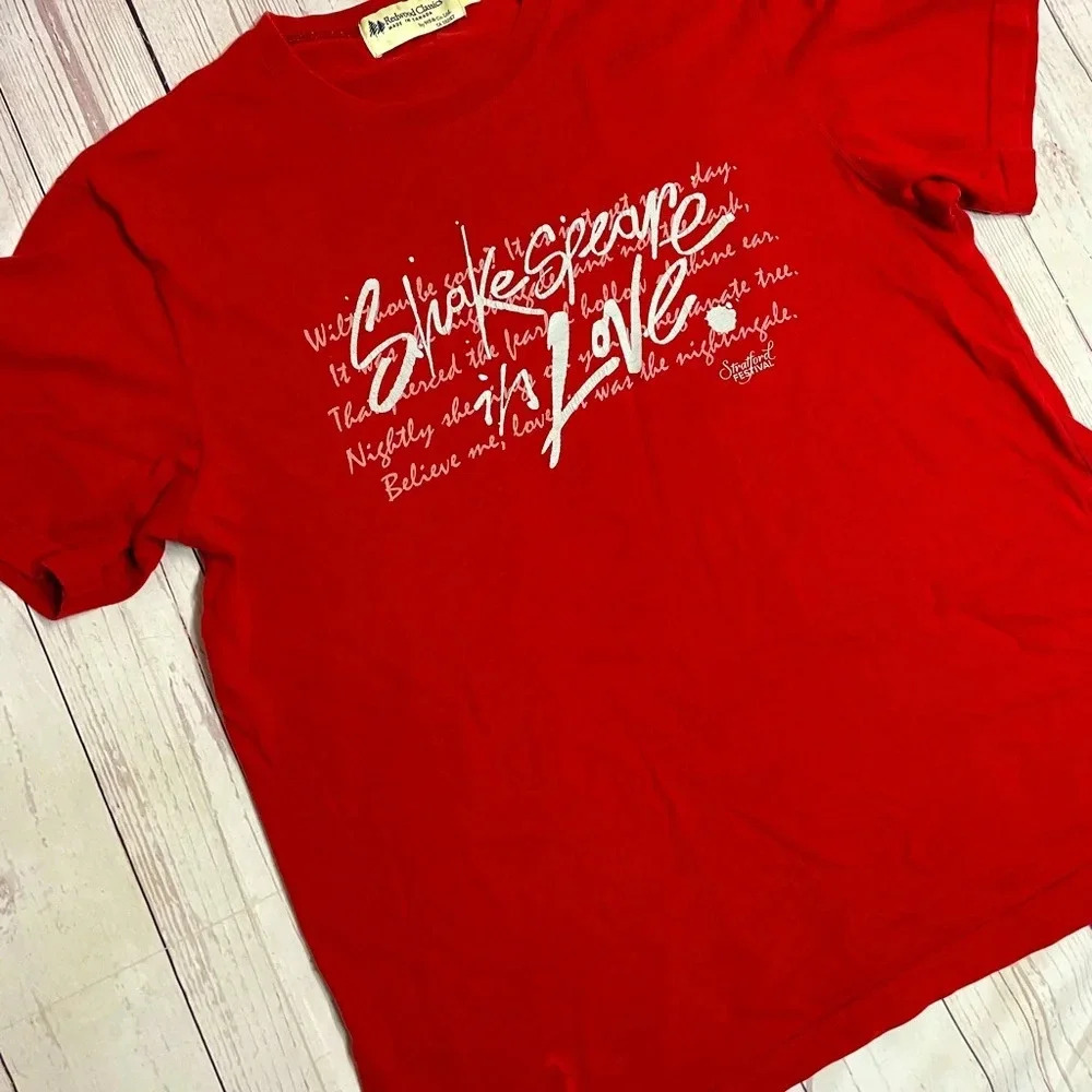 VTG Y2K Graphic T-Shirt Redwood Classics Shakespeare in‎ Love Vintage Shirt